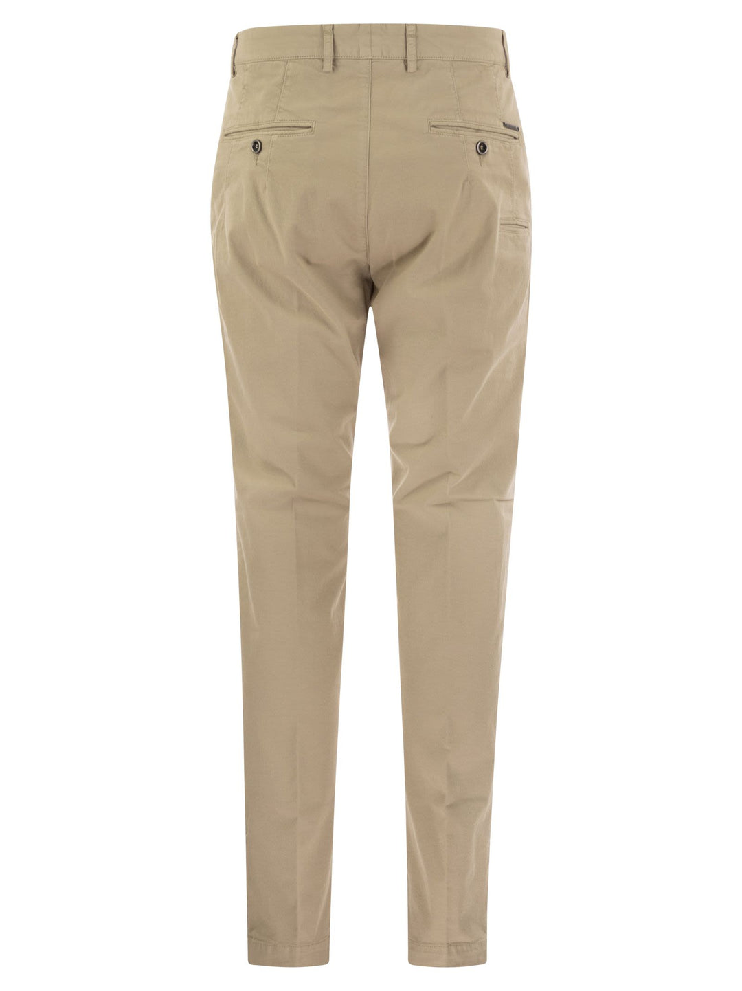 Peserico Men Stretch Cotton Gabardine Chino Trousers