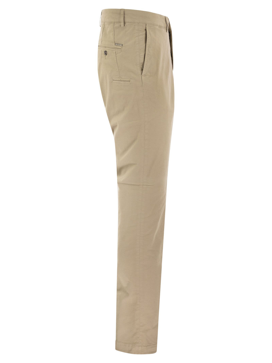 Peserico Men Stretch Cotton Gabardine Chino Trousers