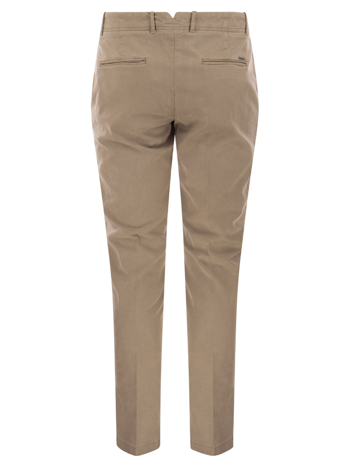 Peserico Men Cotton And Silk Trousers