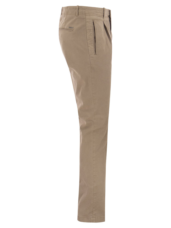 Peserico Men Cotton And Silk Trousers