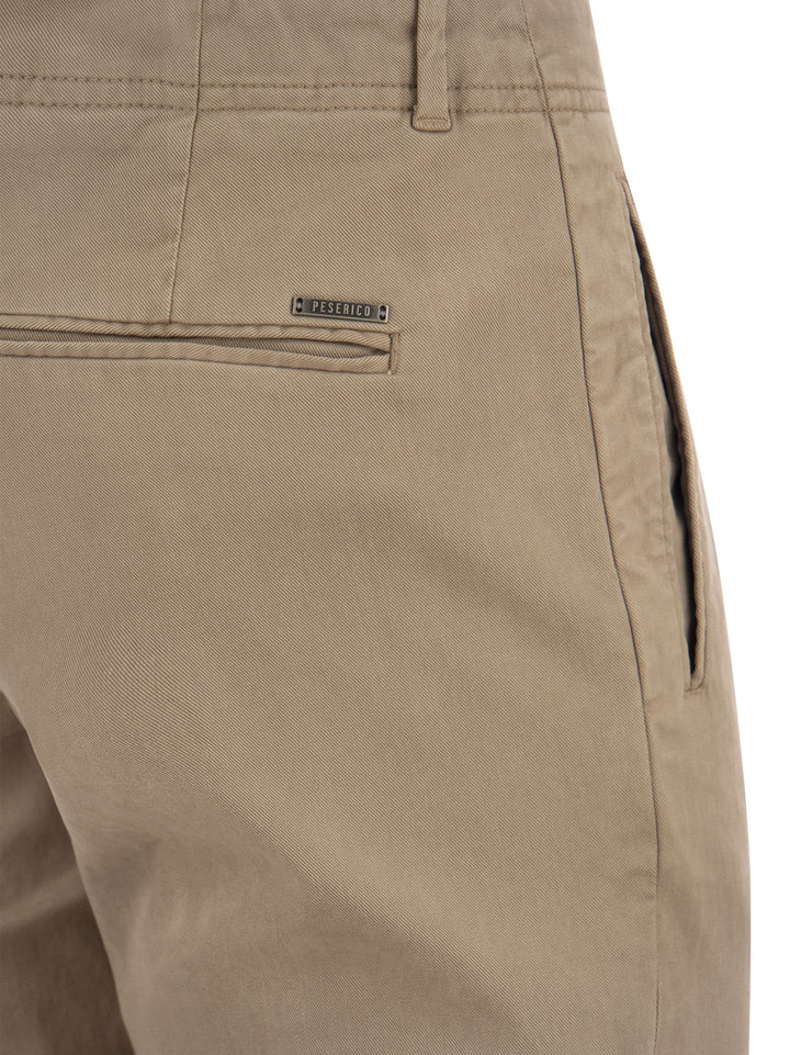 Peserico Men Cotton And Silk Trousers