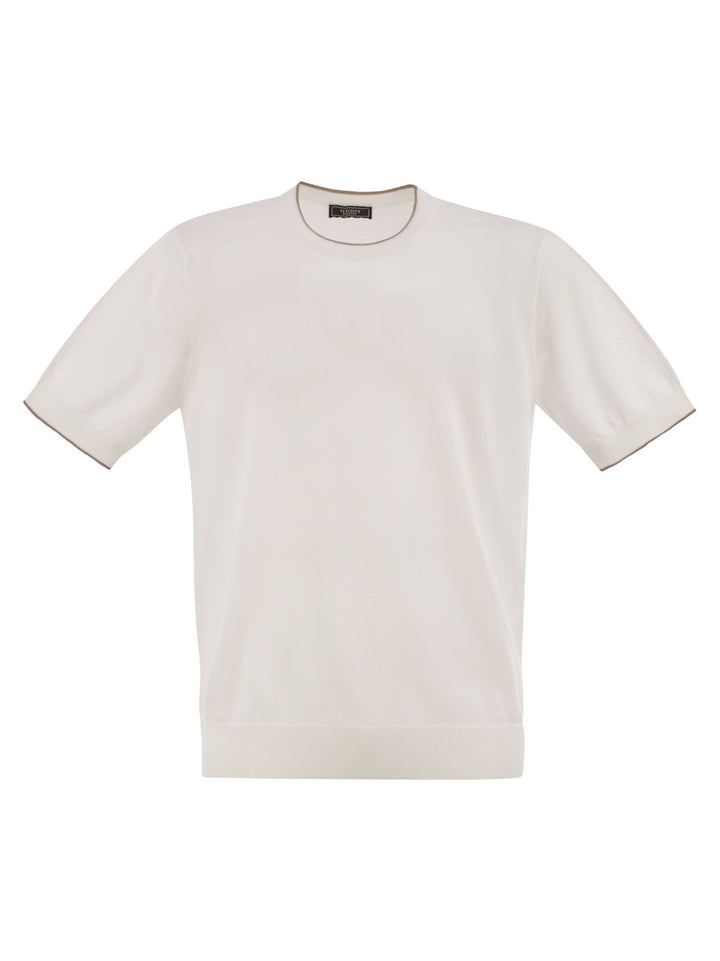Peserico Men T-Shirt In Pure Cotton Yarn