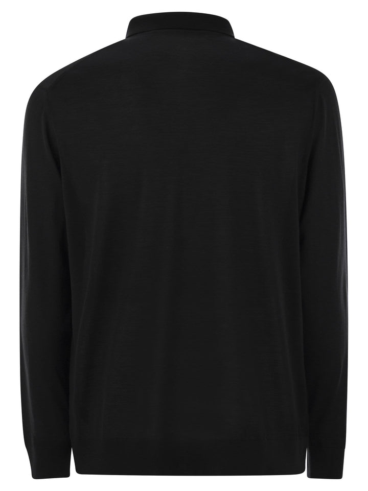 Kiton Men Wool Polo Shirt