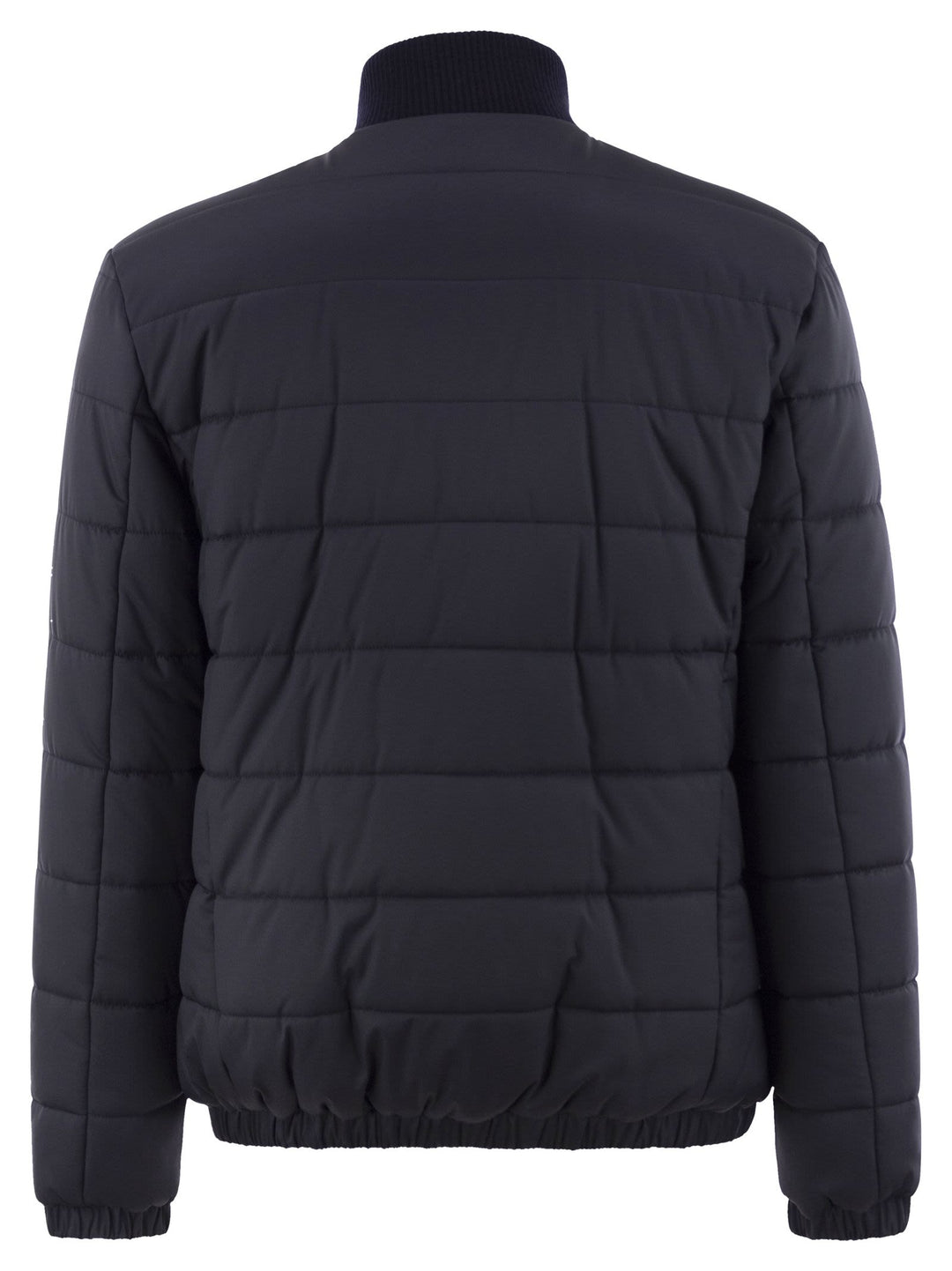 Kiton Men Technical Fabric Bomber Jacket