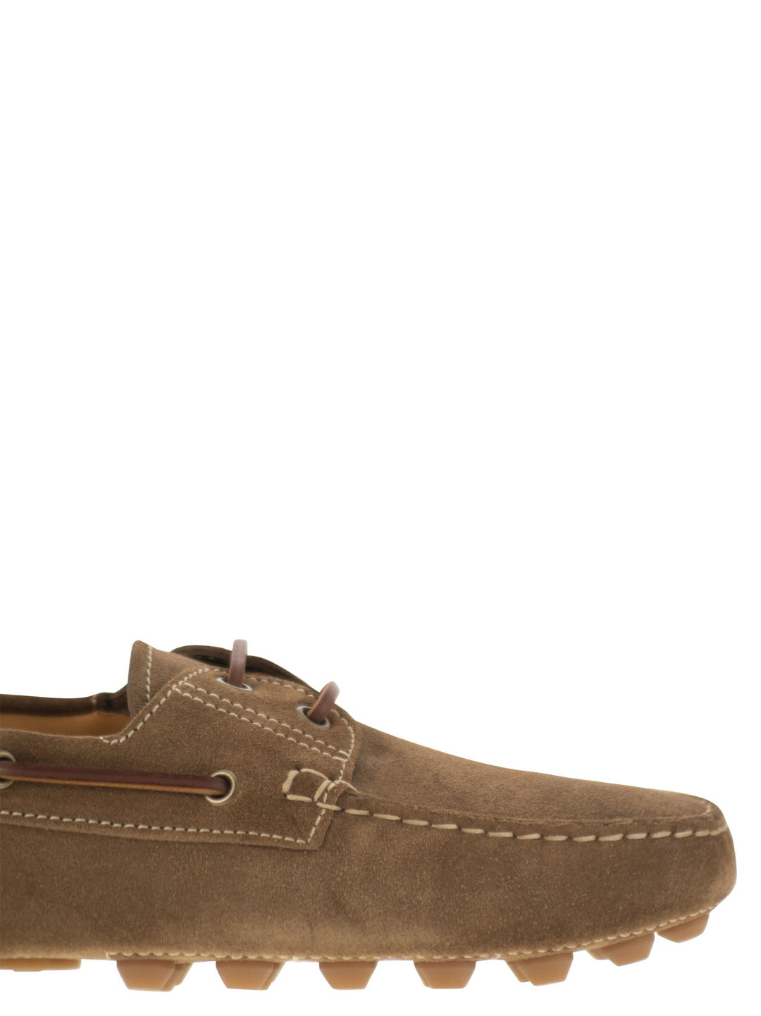 Tod's Men Rubber Bubble Suede Boat
