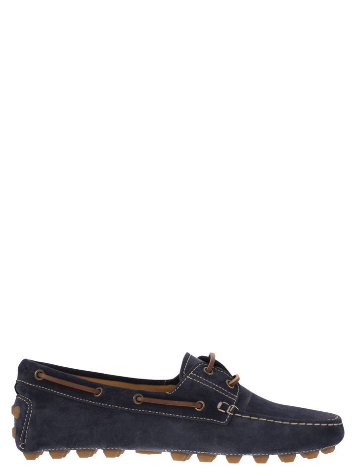 Tod's Men Rubber Bubble Suede Boat