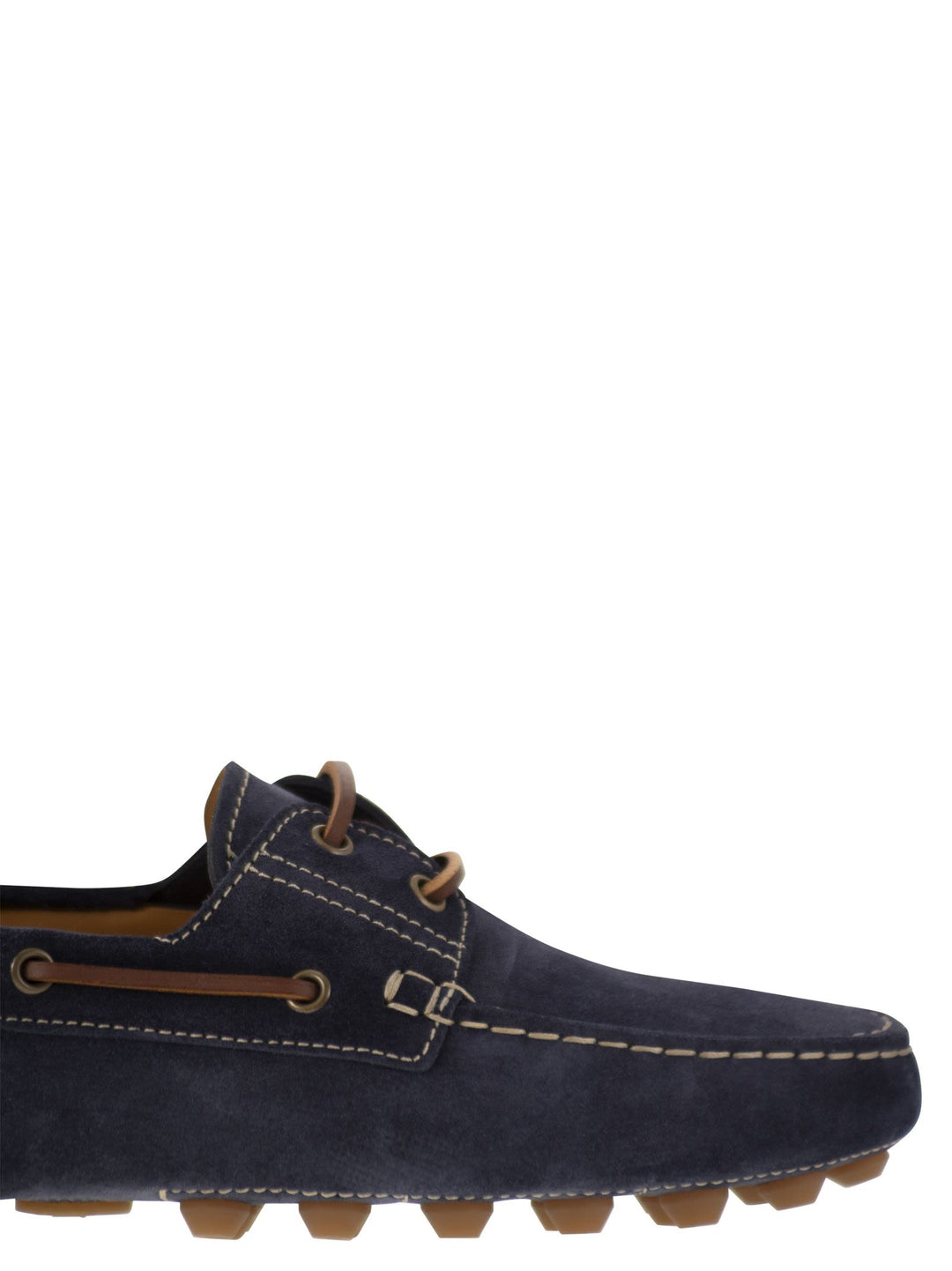 Tod's Men Rubber Bubble Suede Boat