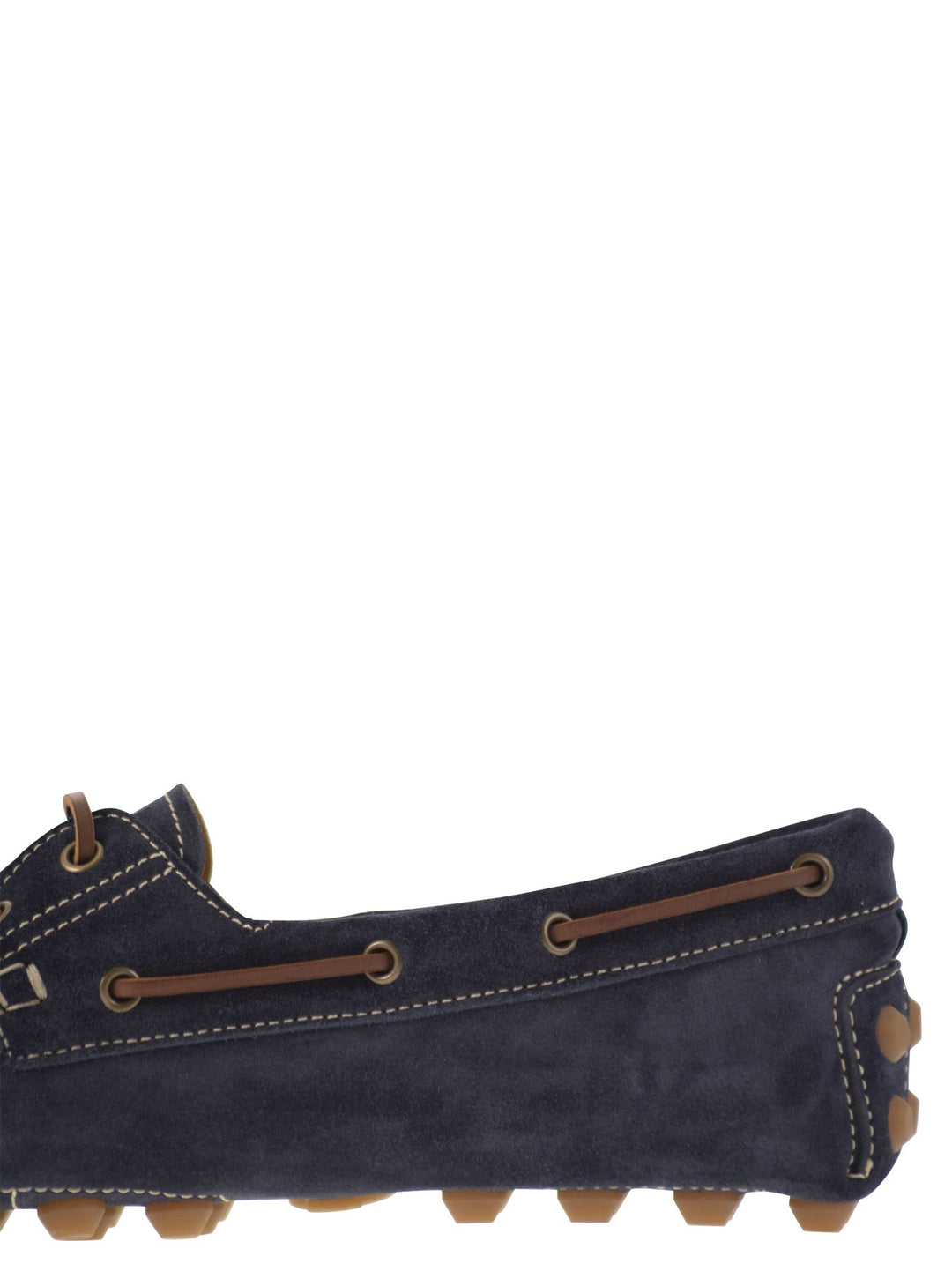 Tod's Men Rubber Bubble Suede Boat