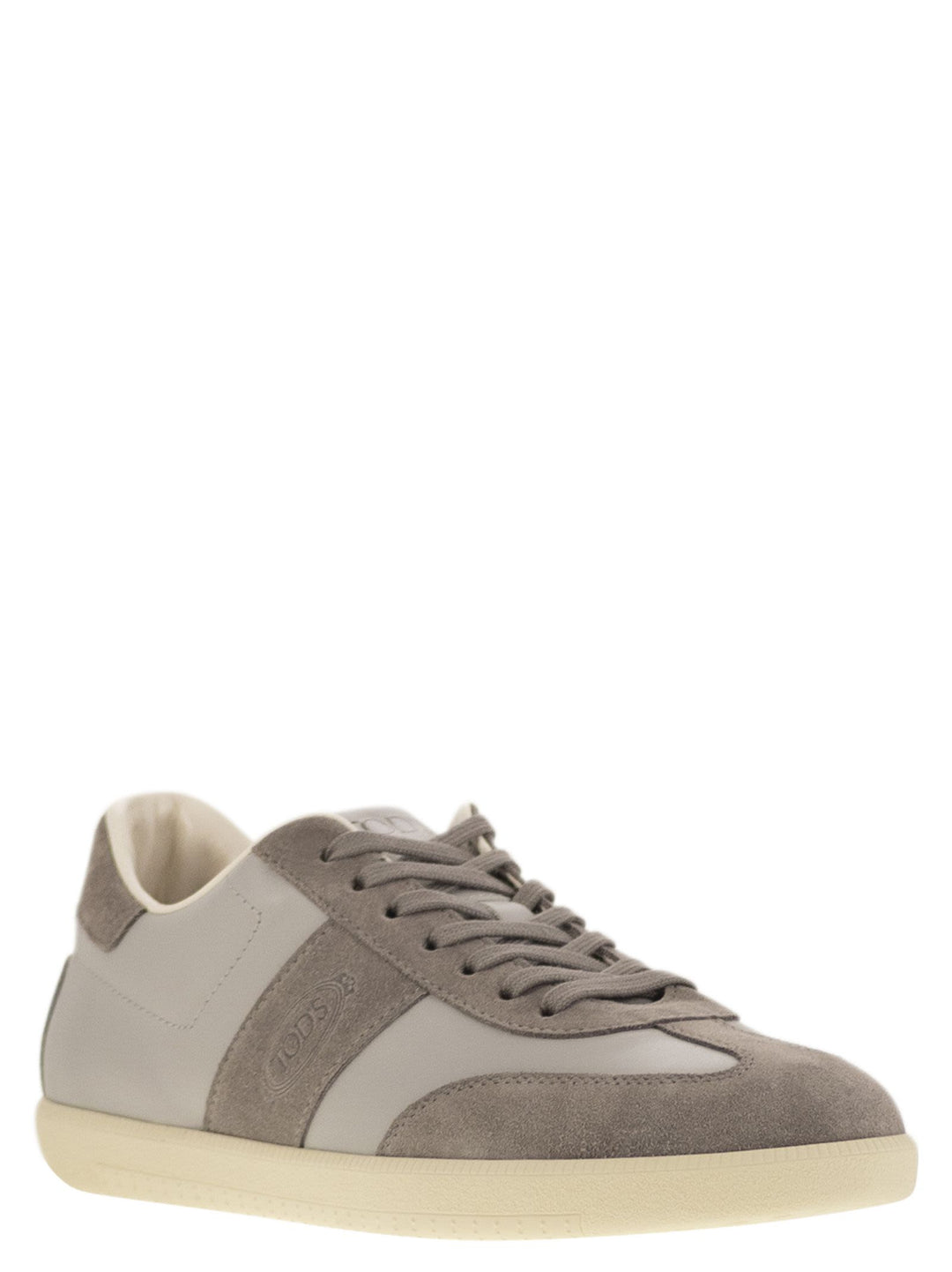 Tod's Men Smooth Leather And Suede Tabs Sneakers