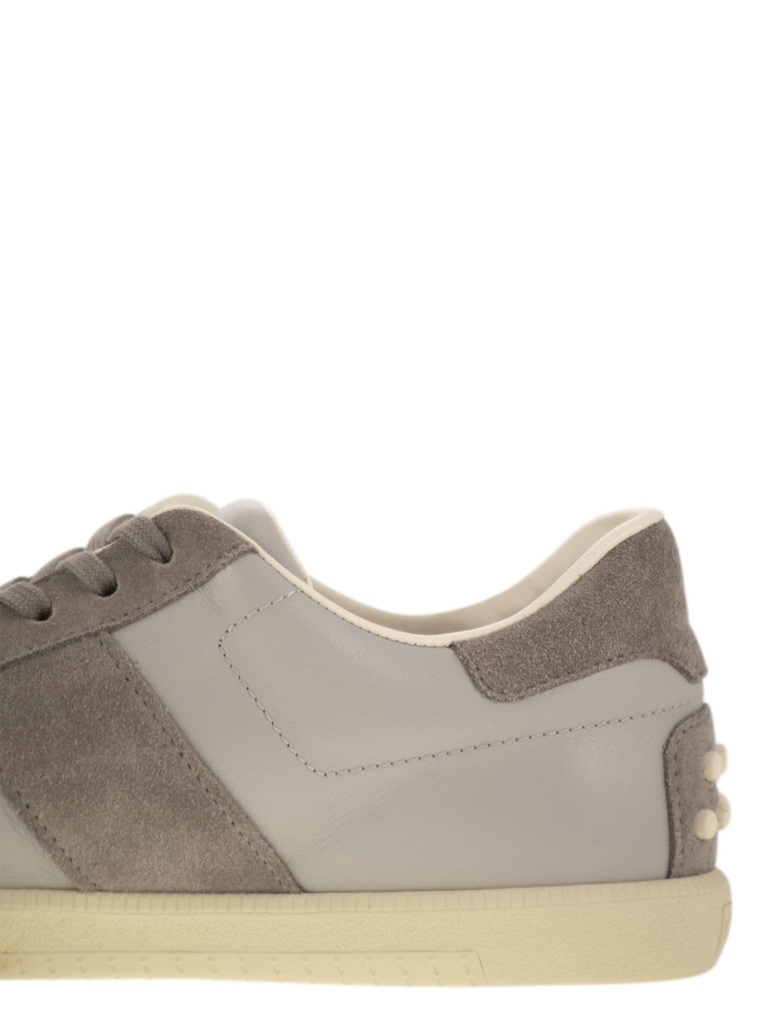 Tod's Men Smooth Leather And Suede Tabs Sneakers