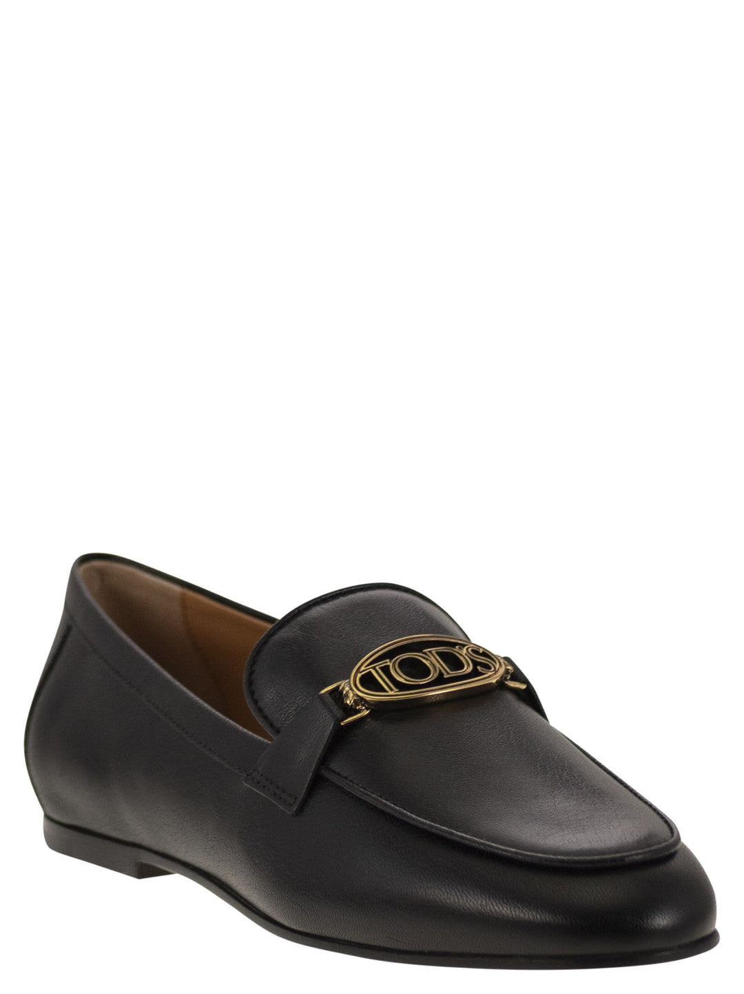 Tod's Women Leather Loafer With Accessory