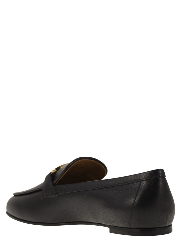 Tod's Women Leather Loafer With Accessory