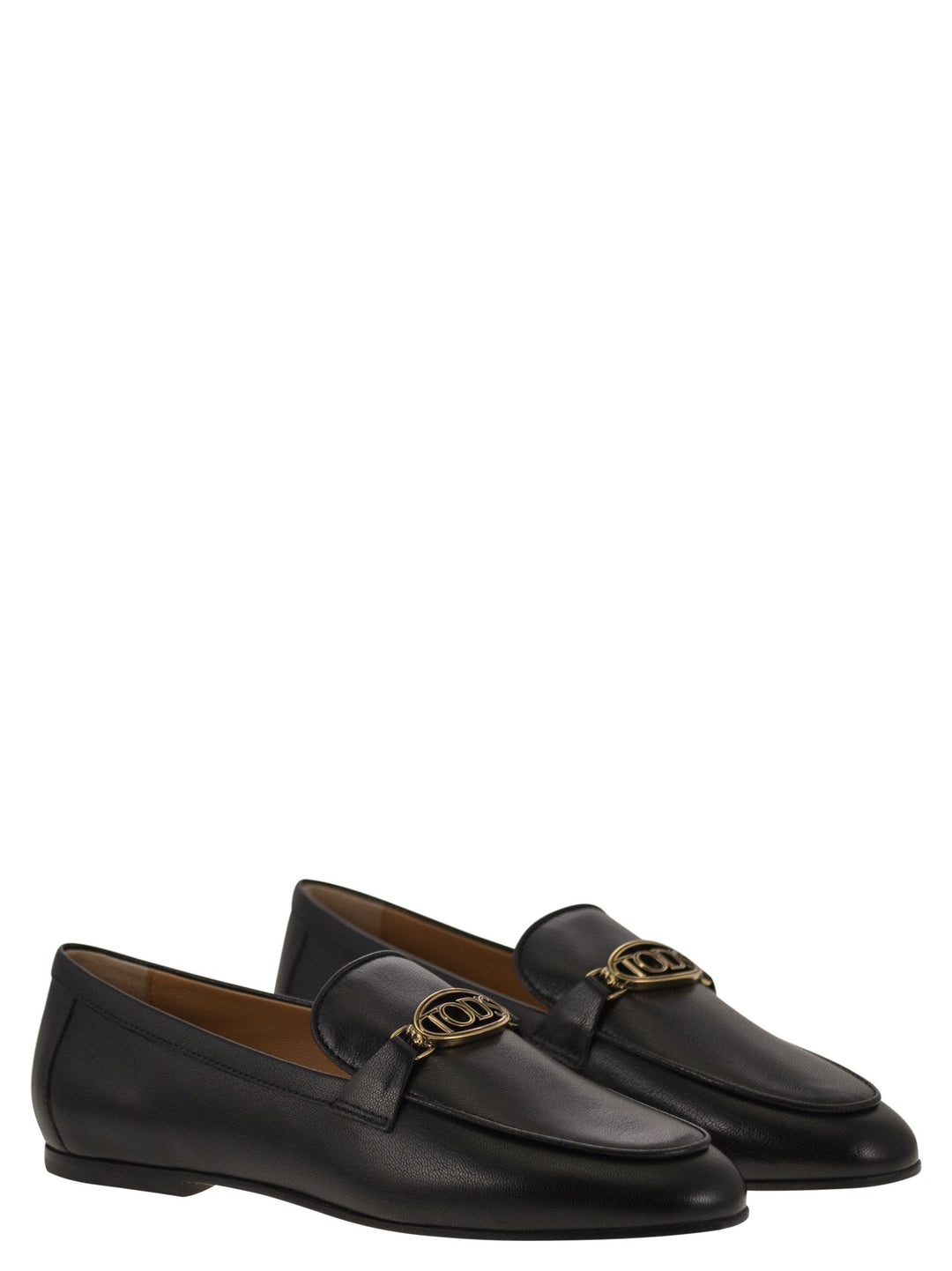 Tod's Women Leather Loafer With Accessory
