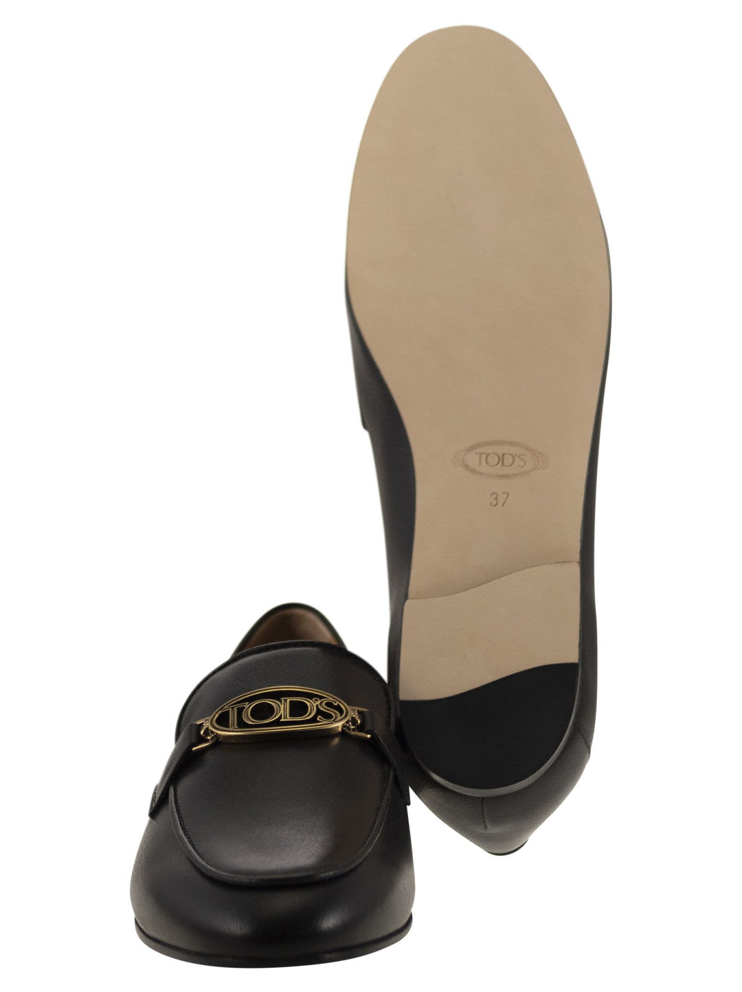 Tod's Women Leather Loafer With Accessory