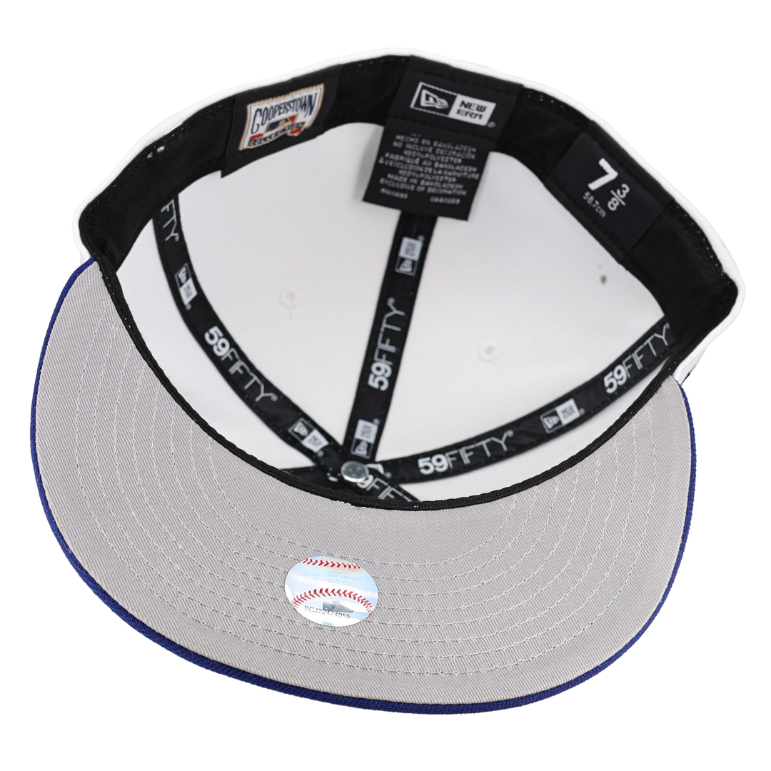 Houston Astros Pure White 25th Silver Anniversary Patch 59Fifty Fitted Hat