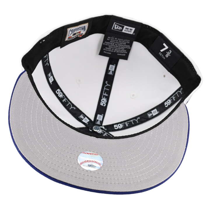 Houston Astros Pure White 25th Silver Anniversary Patch 59Fifty Fitted Hat