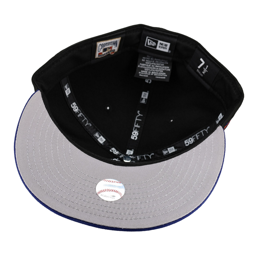 Houston Astros 25th Silver Anniversary Patch Black 59Fifty Fitted Hat