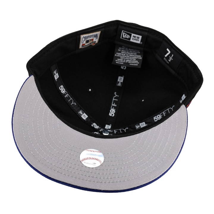 Houston Astros 25th Silver Anniversary Patch Black 59Fifty Fitted Hat