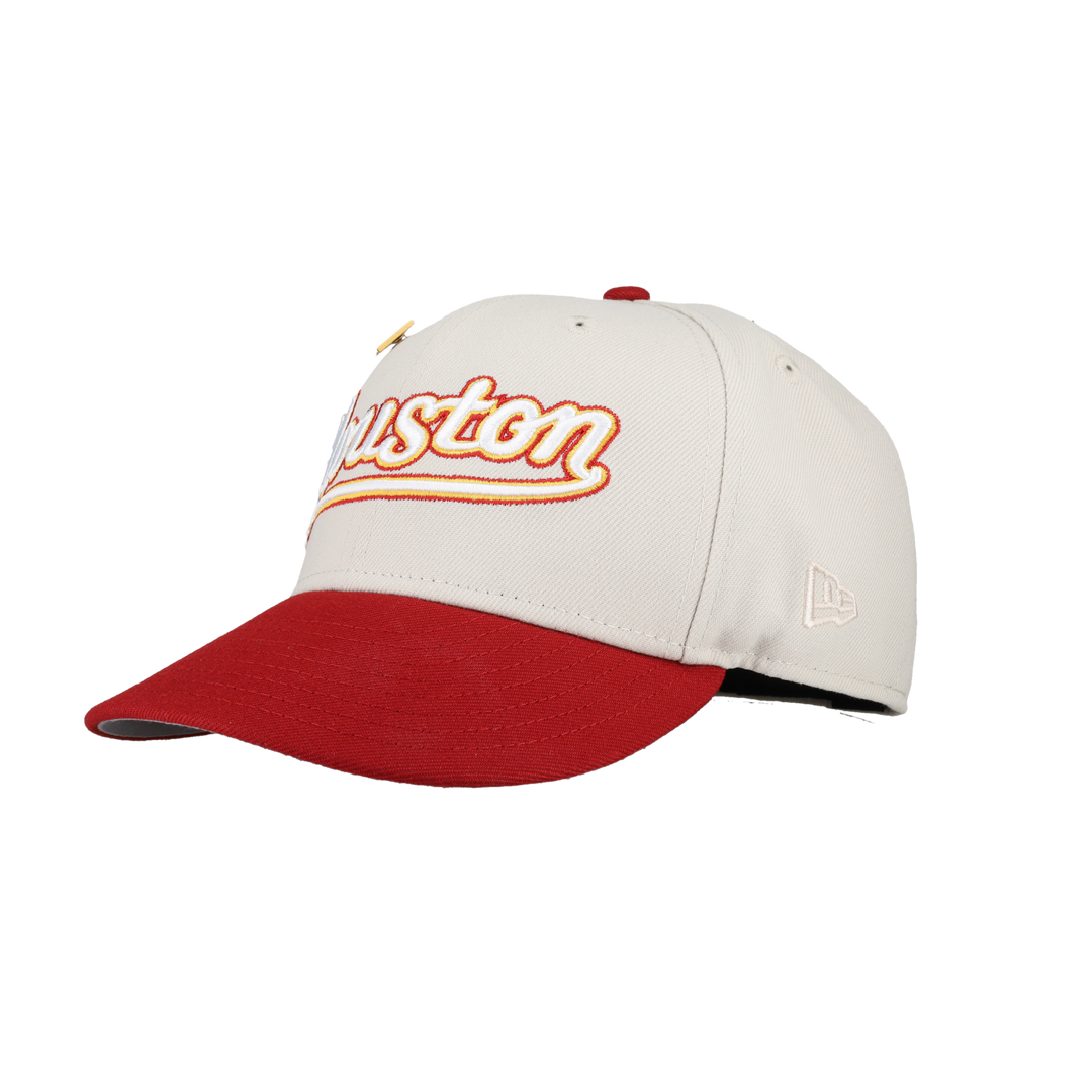 Houston Astros April 4th Collection 40 Years Patch Fitted Hat