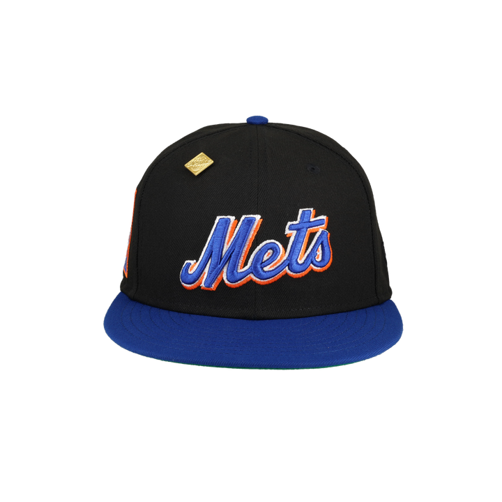 New York Mets 25th Anniversary Side Patch New Era 59Fifty Fitted Hat