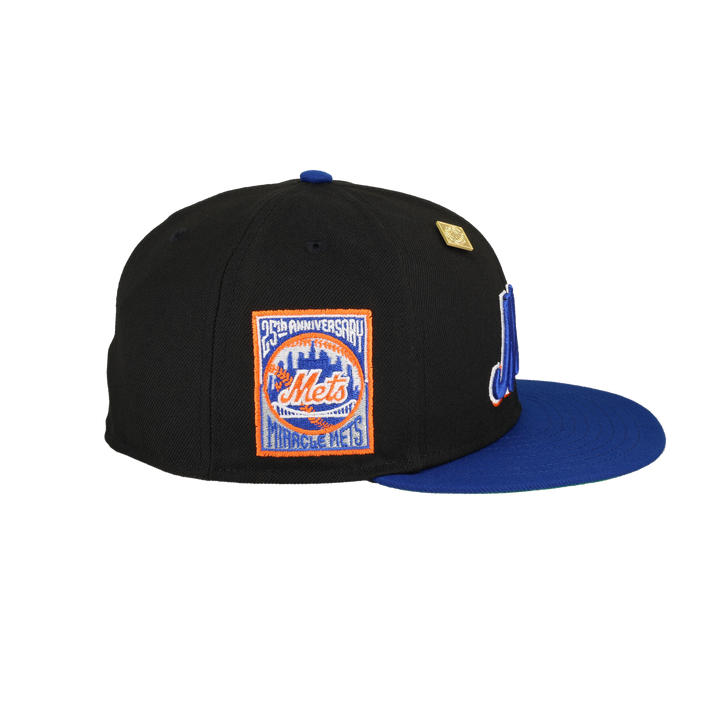 New York Mets 25th Anniversary Side Patch New Era 59Fifty Fitted Hat