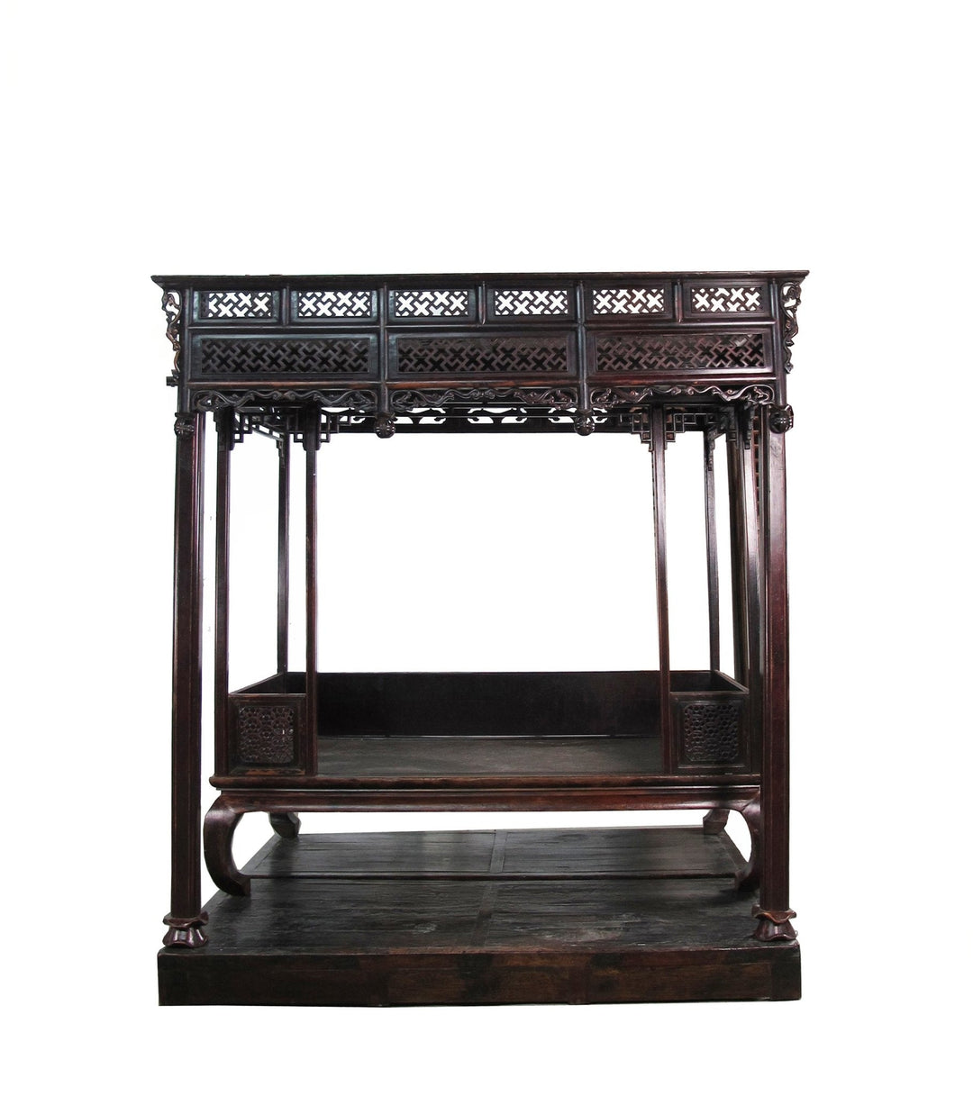 Authentic Rare 19th Antique Chinese Canopy Bed