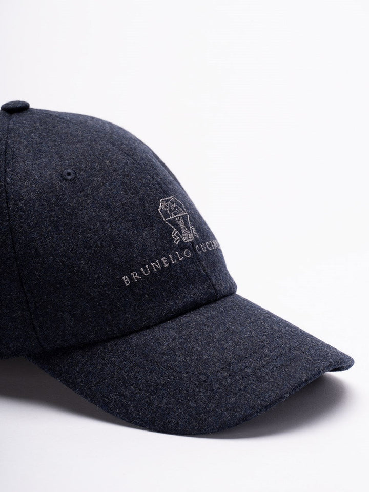 Brunello Cucinelli Men Baseball Cap With Embroidery