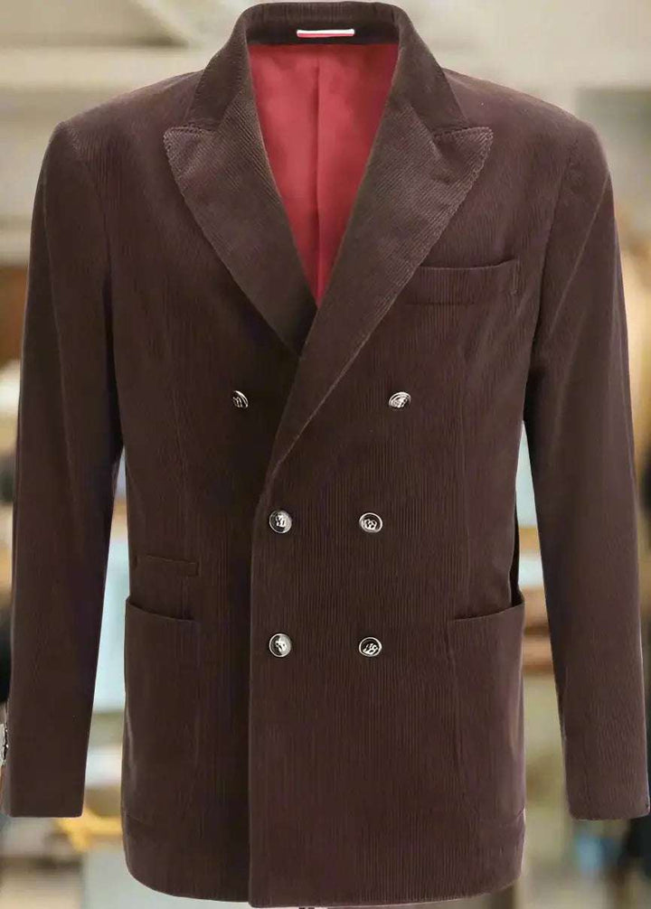 Brunello Cucinelli Velvet double breasted Blazer Jacket