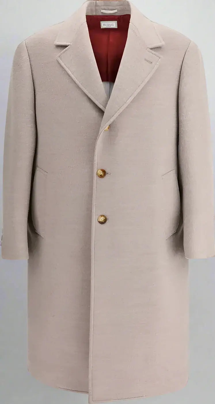 Brunello Cucinelli men's beige Wool Coat