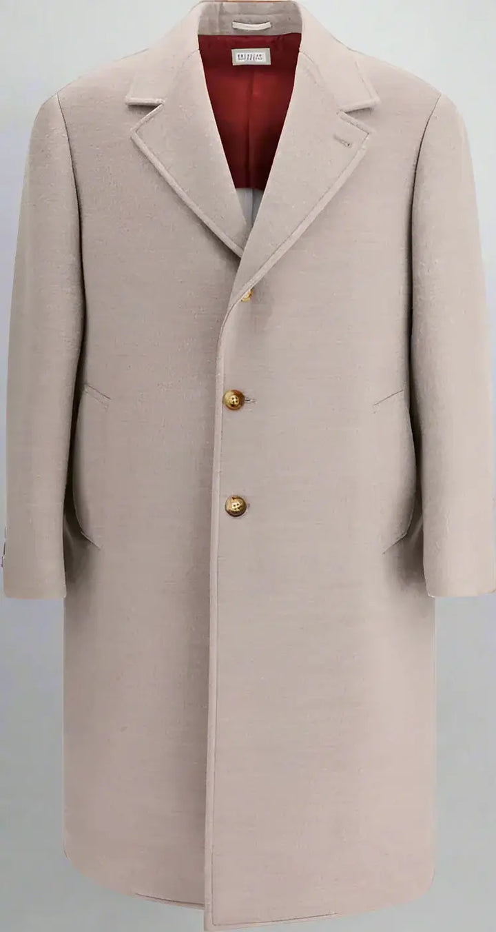 Brunello Cucinelli men's beige Wool Coat