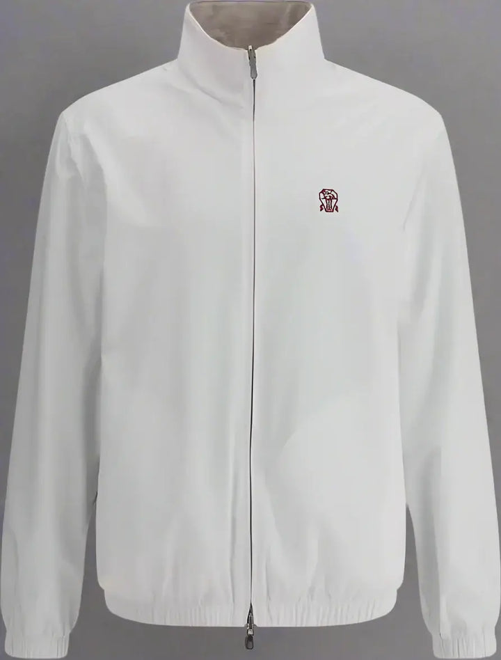 Brunello Cucinelli men's white/beige Reversible waterproof Jacket