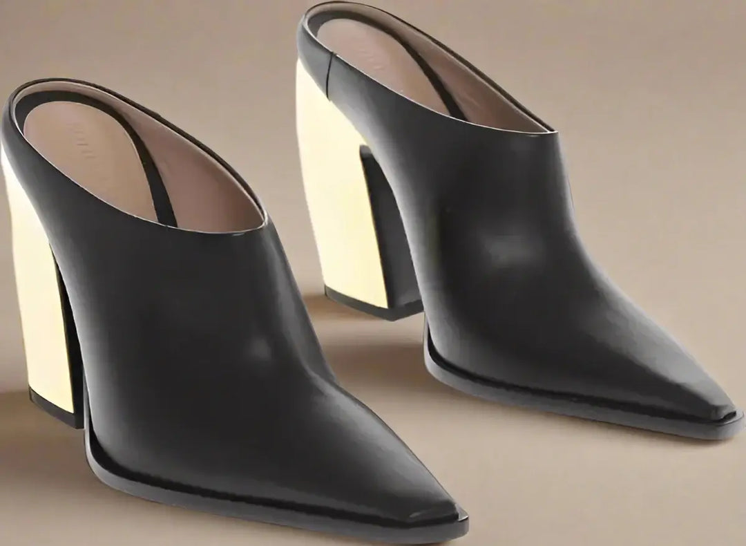 Bottega Veneta Metal Heel TOKYO Leather Mules 11cm
