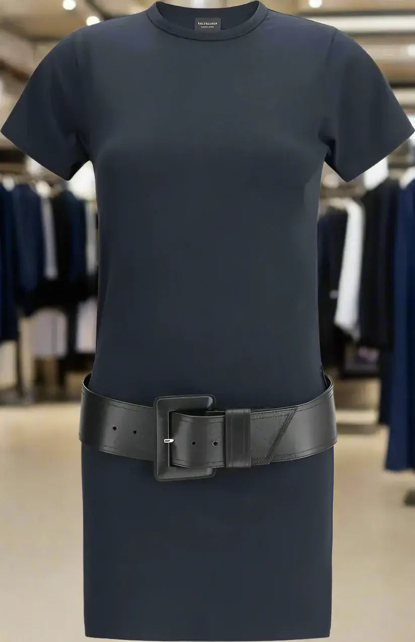 BALENCIAGA navy blue T-Shirt Dress