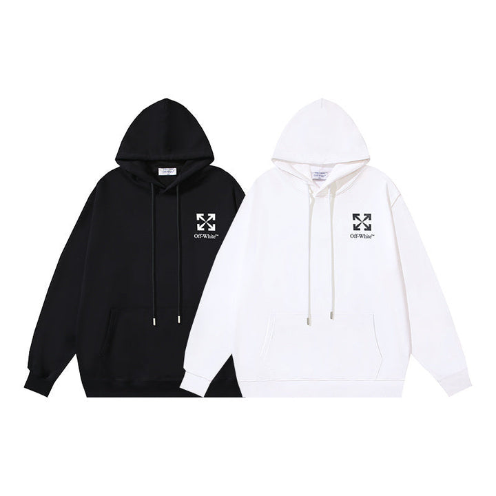 OFF-WHITE Arrows Print Hoodie White/Black