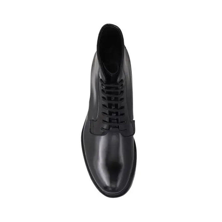 Prada Leather Lace-Up Boots Men