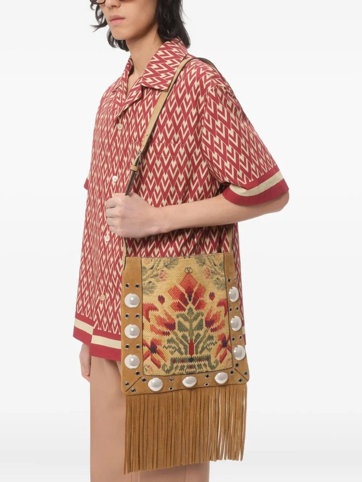 Valentino Garavani Men `Toute La V` Bowling Shirt