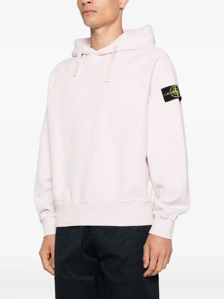 Stone Island Men `Brushed Organic Cotton` Hoodie