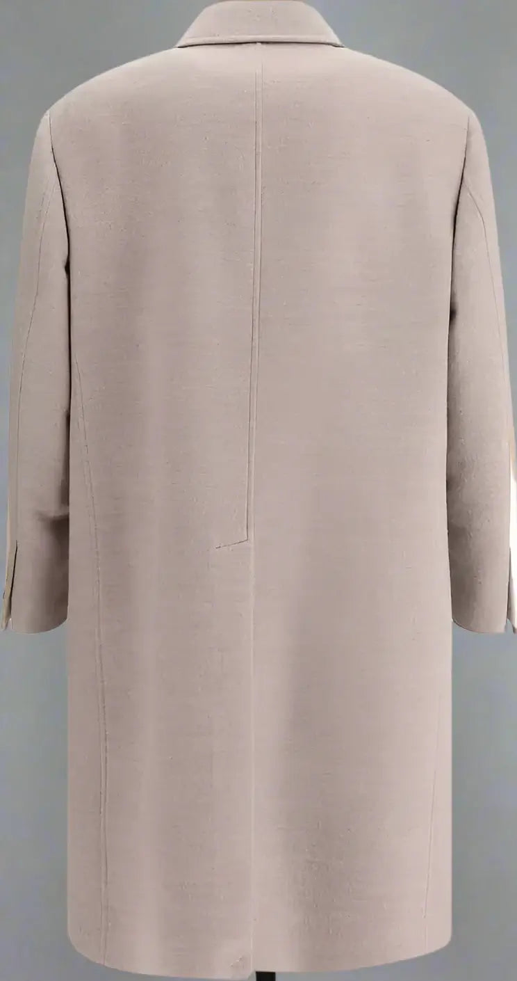 Brunello Cucinelli men's beige Wool Coat