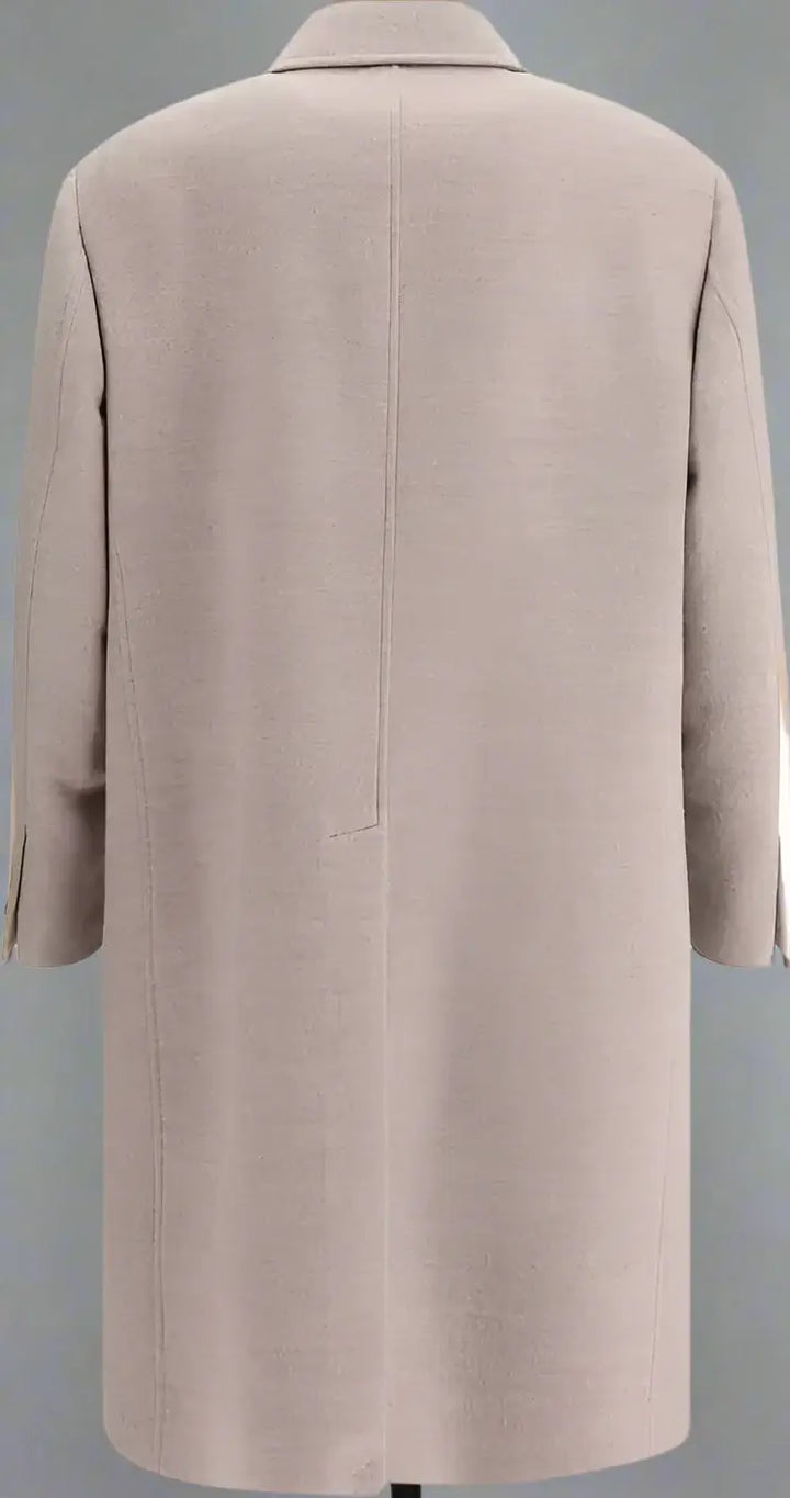 Brunello Cucinelli men's beige Wool Coat