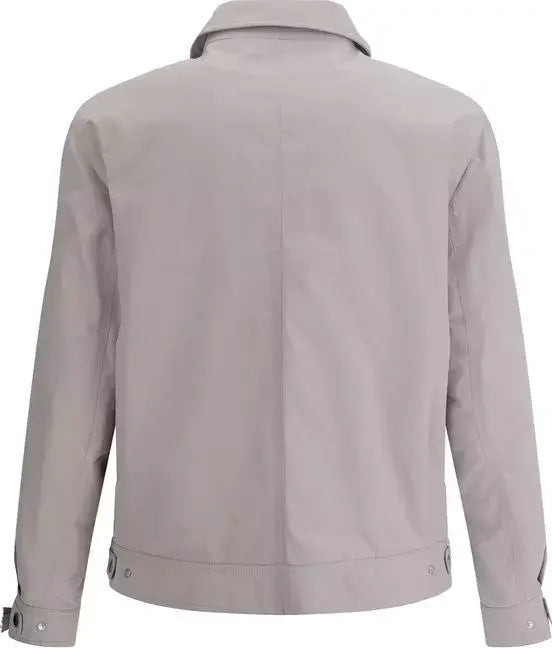 Light gray jacket on a white background