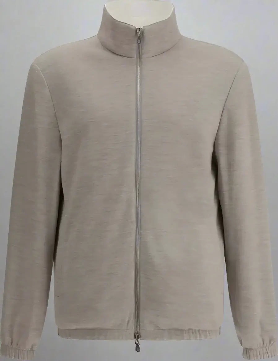 Brunello Cucinelli men's white/beige Reversible waterproof Jacket