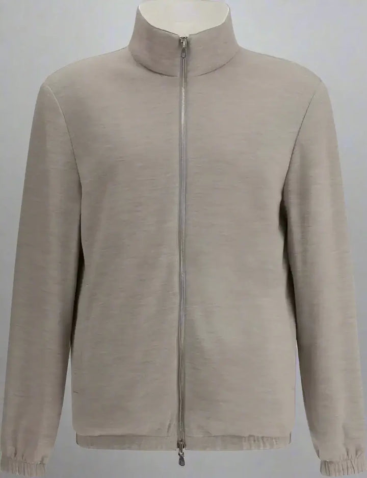 Brunello Cucinelli men's white/beige Reversible waterproof Jacket