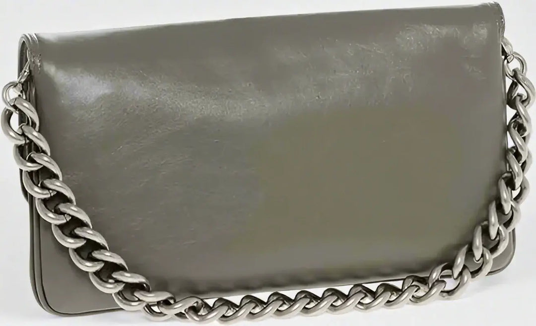 Balenciaga Leather SOFT FLAP Shoulder Bag with Chain strap carry