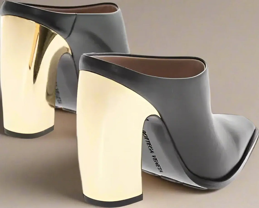 Bottega Veneta Metal Heel TOKYO Leather Mules 11cm