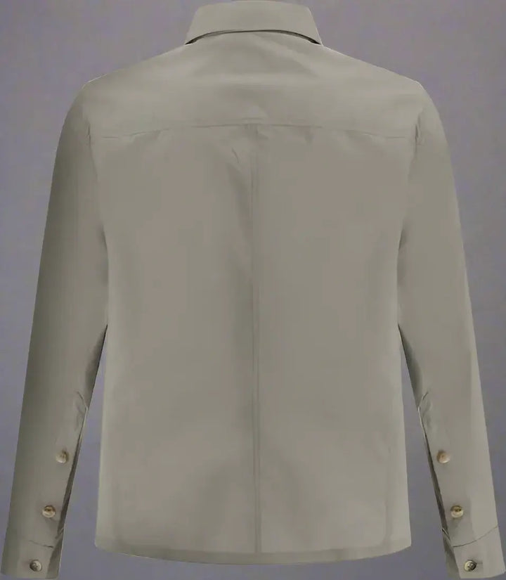 Brunello Cucinelli men's grey Waterproof button up Jacket