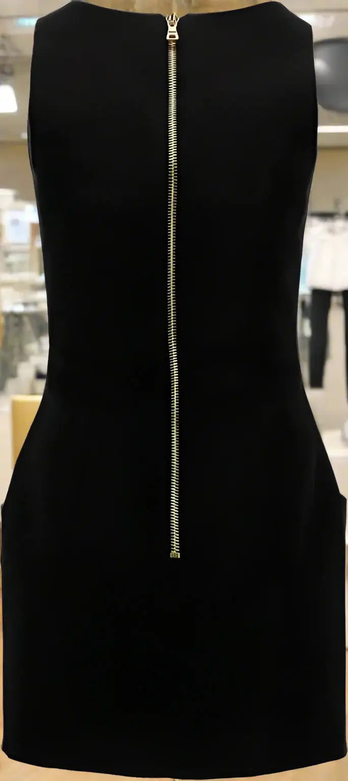 BALMAIN Black Wool Women Dress