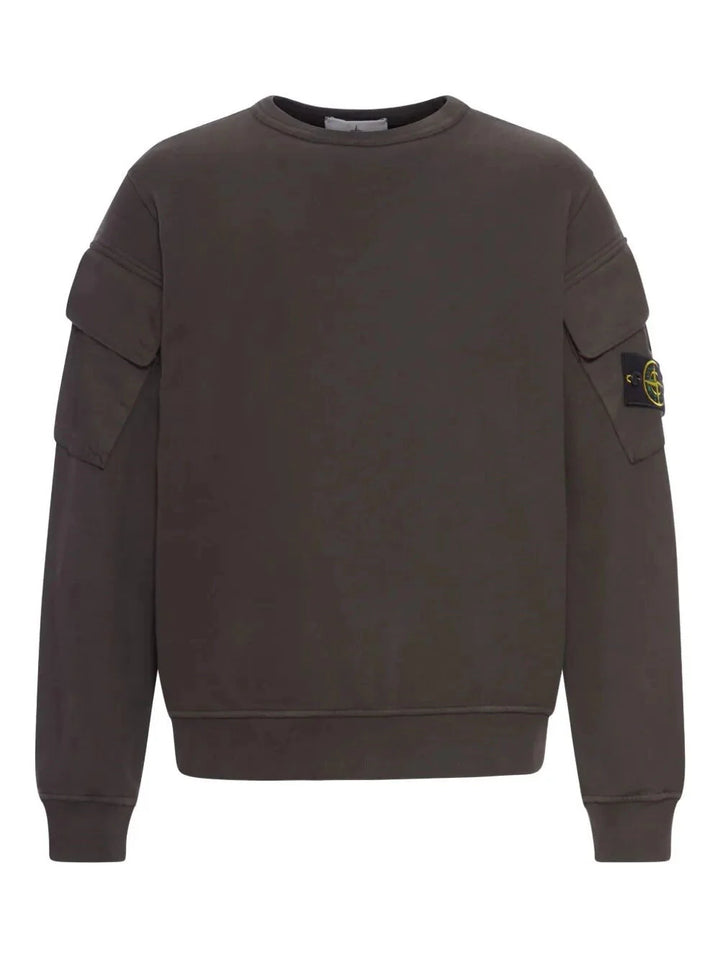 Stone Island Men `Brushed Organic Cotton` Sweatshirt