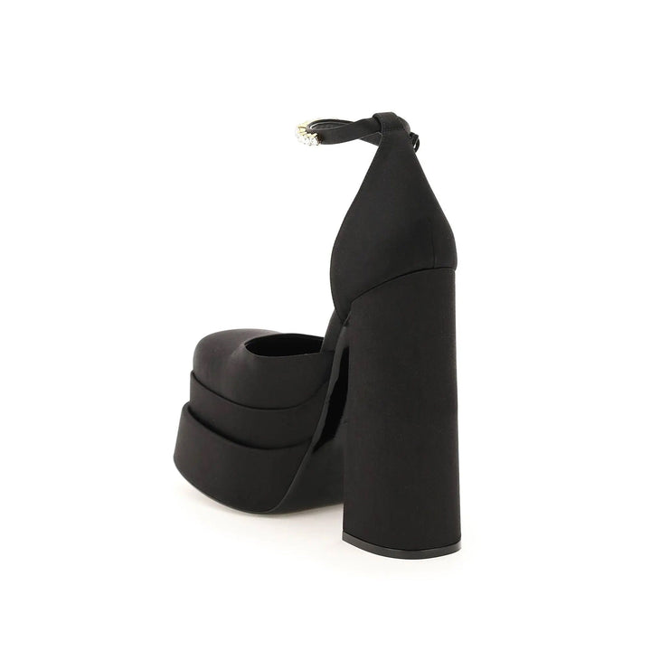 Versace Silk Satin Platform Pumps Women