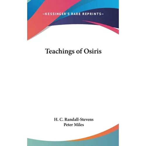 Teachings of Osiris - Hardcover