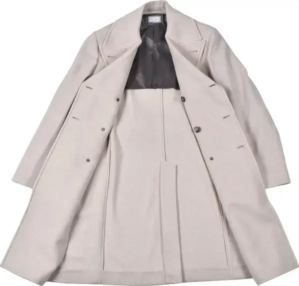 Brunello Cucinelli men's Beige Cashmere Coat